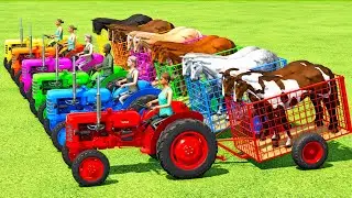 TRANSPORT HORSES & SUGAR BEET WITH CASE & VOLVO MINI TRACTORS - Farming Simulator 22
