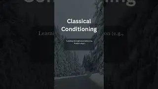 Meaning of Classical Conditioning #classicalconditioning #culturehabits #educationalpsychology