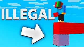 Minecraft's ILLEGAL Bridging Method...