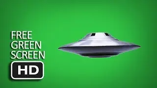 Free Green Screen - Flying UFO