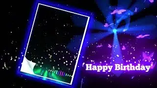 happy birthday template l green screen status
