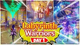 Labyrinth Warriors Event Day 1 (Level 1) - Genshin Impact 2.2