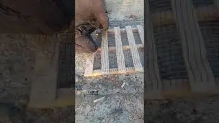 Нарезка базальтовой кладочной сетки канцелярским ножом