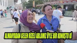 Harsh Reaction from Our Sister from Rize, Coming from Germany to the Reporter 