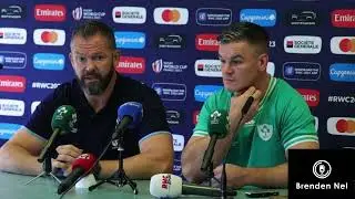 IRELAND: Arrival press conference in Tours - Andy Farrell and Johnny Sexton