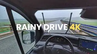 POV Rainy Drive | Renault Master 2025 | 4K ASMR Driving (No Music)