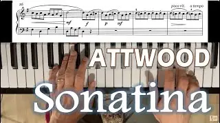 Thomas Attwood: Sonatina in Sol Maggiore per Pianoforte con Spartito