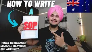 How to Write a Perfect SOP for AUSTRALIA 🇦🇺 STUDENT VISA | Statement Of Purpose 2023