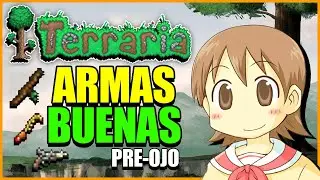 Las PRIMERAS ARMAS que VALEN la PENA en Terraria (Pre-Ojo de Cthulhu) 👁️🌳