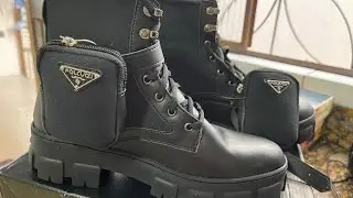 ￼Coturno Feminino preto Plataforma Com Bag Bota Com bolsinha ( UNBOXING )
