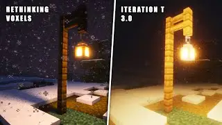 RETHINKING VOXELS vs ITERATION T 3.0 SHADERS COMPARISON | Minecraft Java Edition