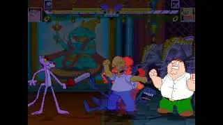 Mugen Request: Peter Xl & Aardvark vs Homer X & Pink Panther