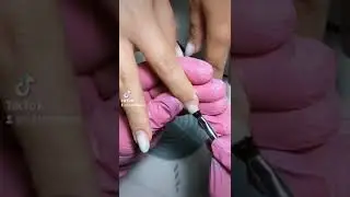 Яркий розовый с шимером💖 маникюр 💅 Укрепление файбер базой. Аппаратный, комби маникюр.