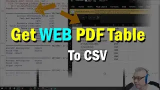 Coding Exercise | Extract 1 Web PDF Table To CSV | Python |