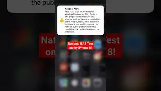 National EAS Test on my iPhone 8! 