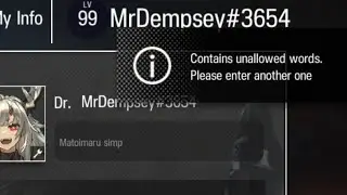 [Arknights] WHY ARKNIGHTS ISN’T ALLOWING THIS NORMAL WORD????