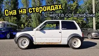 Ока 4 цилиндра - с места со шлифами