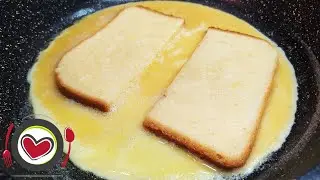 Delicious and quick breakfast with toast, egg and cheese # 17