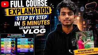 Complete Vlogging Course in 5 Minutes | Full Vlogging Guide for Beginners | 