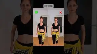 Short Belly Dance Hip Circle / Omi Tutorial by Isabella - الرقص الشرقي 