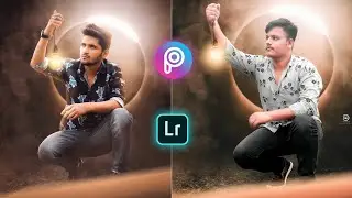 PicsArt sun bg viral photo editing tutorial | lightroom & PicsArt bulb editing tutorial