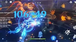 Abyss 5.1 C0 Neuvillette Top Half 70s Continous | Genshin Impact