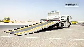 Tilt and slide recovery truck on Isuzu truck by PM Truck for Kuwait market شاحنة إعادة التعويض