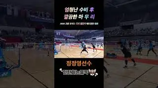 맹공격을 엄청난 수비 후! 깔끔하게 마무리 헤어핀 #badminton #민턴치는불독 #배드민턴 #印度尼西亚 #羽毛球 #バドミントン #2023고양요넥스국제챌린지대회