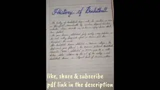Physical education project on Basketball