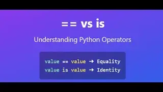 Python Interview Secrets: Don't Get Tripped Up by == and is! #interview #python #hindi