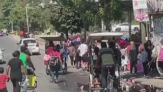 Migrant caravan heading toward U.S.-Mexico border ahead of visit by U.S. officials