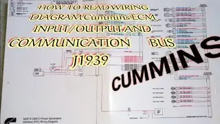 J1939 HOW TO READ WIRING DIAGRAM  ENGINE CUMMINS QSX15 ACTUTOR  SANSORكيفية قراءةمخطط الاسلاك كيمنز