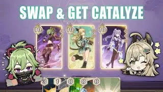 Free catalyze with Kuki Shinobu and Kirara 🍀| Genshin Impact TCG