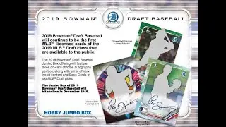 2019 Bowman Draft Baseball 8-Box Jumbo Team Break #2 12/4/2019