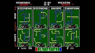 Tecmo Super Bowl (Genesis) - Packers at Seahawks