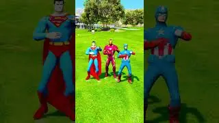Who is stronger? Superhero vs Captain America #shorts