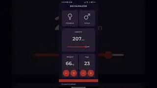 BMI Calculator using flutter