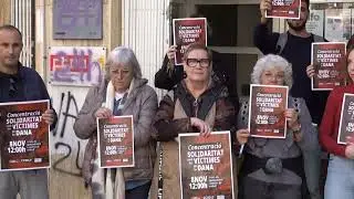 Empreses, sindicats i administracions ebrenques s'aturen en solidaritat amb el País Valencià