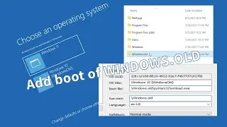 What happens if you adding the boot of Windows.old?