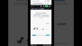 Chrome browser Dino game Hack