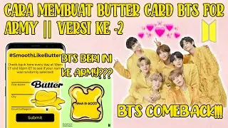 Cara Membuat Butter Card BTS {For ARMY} || Versi Ke-2