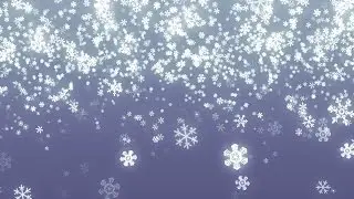 Falling Snowflakes Background Loop for Winter/Holidays