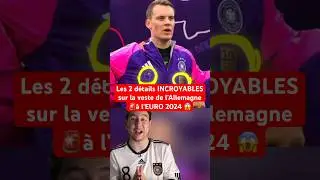 Le 2e DÉTAIL est INCROYABLE 😱 #football #euro2024 #allemagne #mbappe #maillot #euro #realmadrid