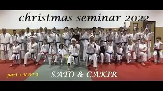 pt. 1 KATA with KEN SATO - karate christmas seminar 2022 - kata & kumite - SATO & CAKIR