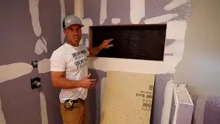 Custom Niche on EXTERIOR WALL--- How to Do It