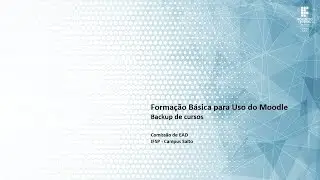 Como realizar backups de cursos no Moodle