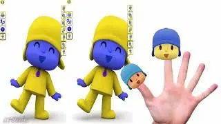 Talking Pocoyo Finger Family Song Funny Animation Baby Nursery Rhymes