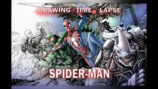 Marvel's Spider-Man drawing time lapse