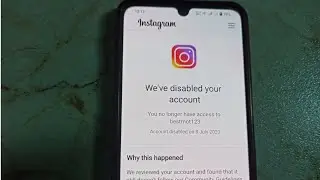 instagram | We gave disabled your Account Problem Fix it