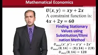 Finding Stationary Values using Substitution or Elimination Method
